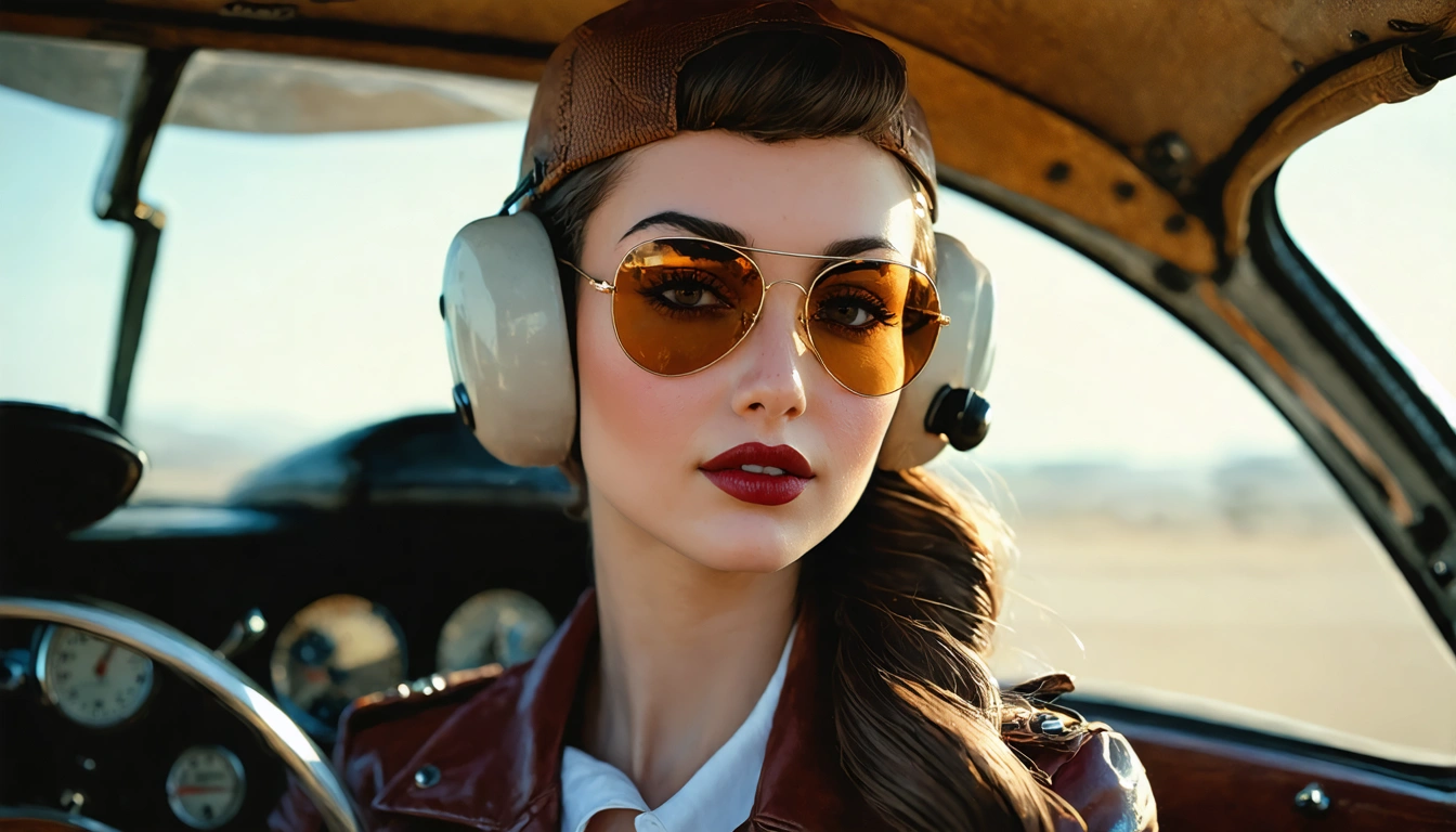 aviator Pin Up