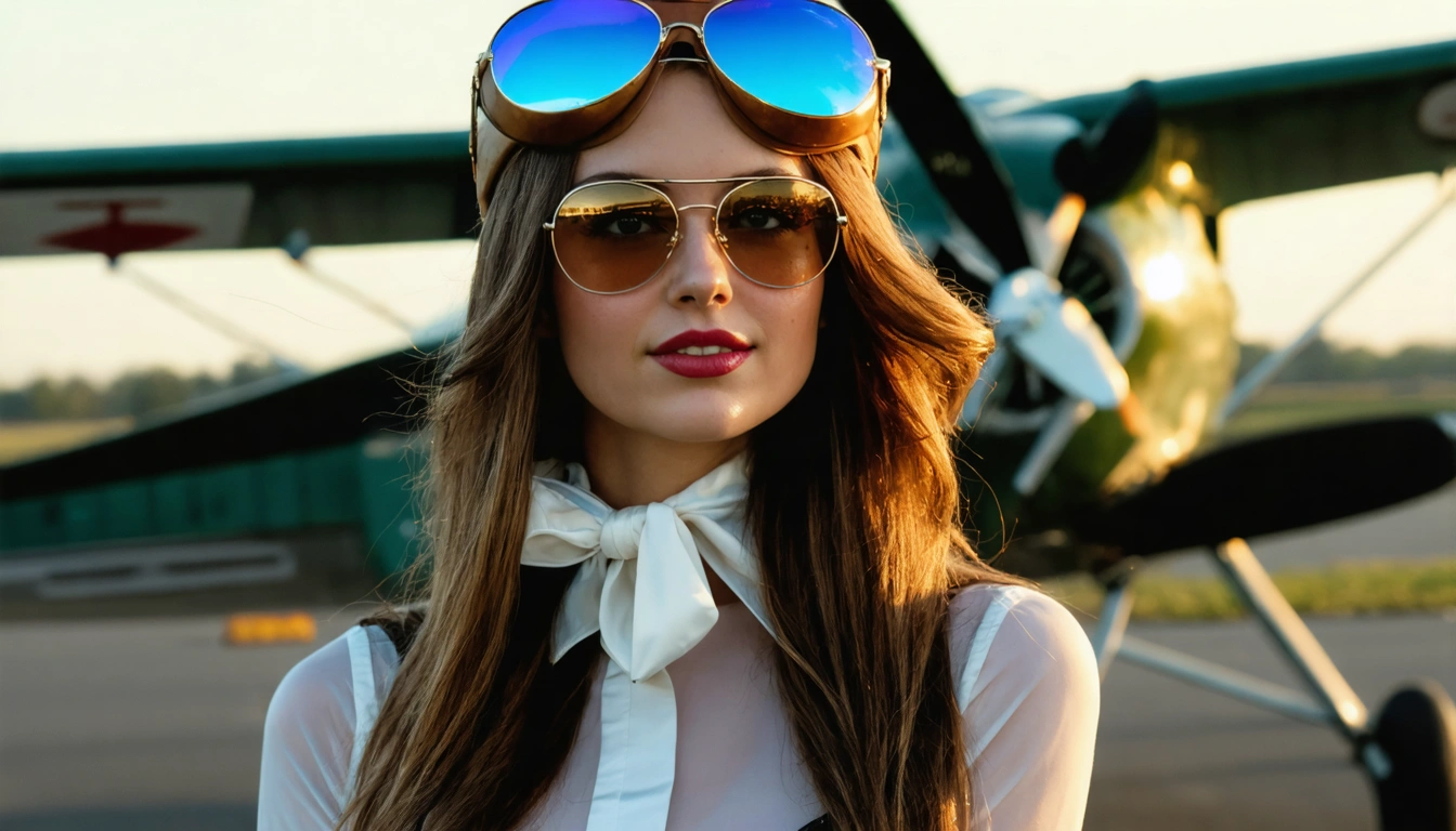 aviator Pin Up